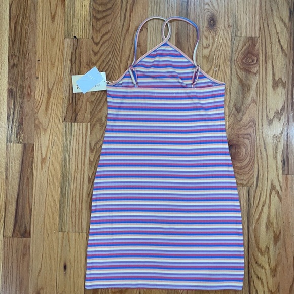 NEW Women's Stretchy Rewind Y-Neck Bodycon X back open Mini pnk Dress PLUS XXL - Picture 12 of 17